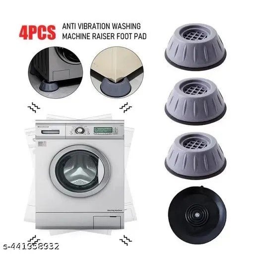 4Pcs Washing Machine Floor Mat – Anti - Vibration & Floor Protectors - Saadiq.pk