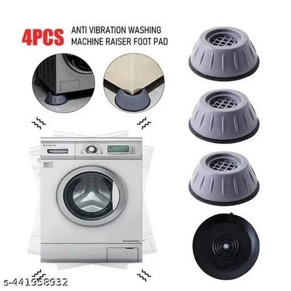 4Pcs Washing Machine Floor Mat – Anti - Vibration & Floor Protectors - Saadiq.pk