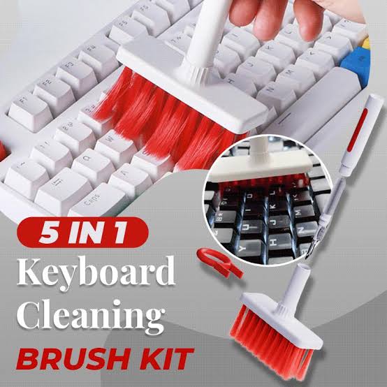 5 in 1 Keyboard Cleaning Brush – Multi - Functional Cleaning Tool - Saadiq.pk