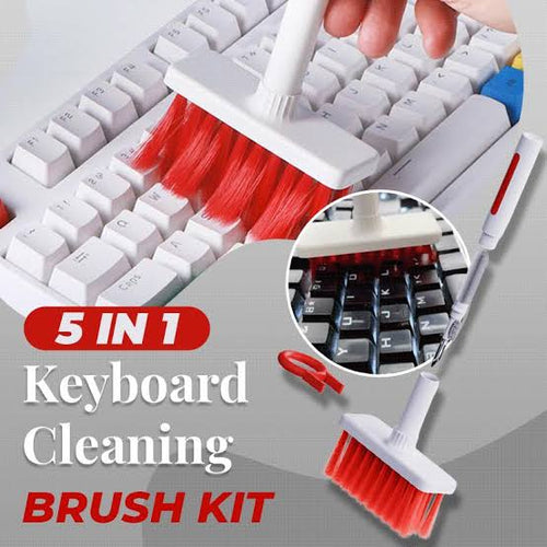 5 in 1 Keyboard Cleaning Brush – Multi - Functional Cleaning Tool - Saadiq.pk