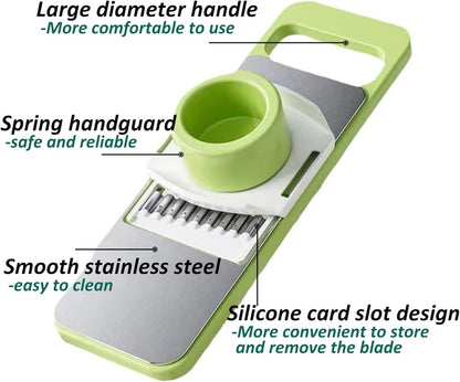 5 in 1 Vegetable Slicer – Multi‑Function Kitchen Cutter with Interchangeable Blades - Saadiq.pk