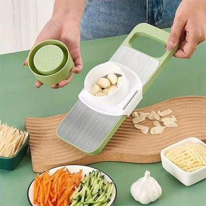 5 in 1 Vegetable Slicer – Multi‑Function Kitchen Cutter with Interchangeable Blades - Saadiq.pk