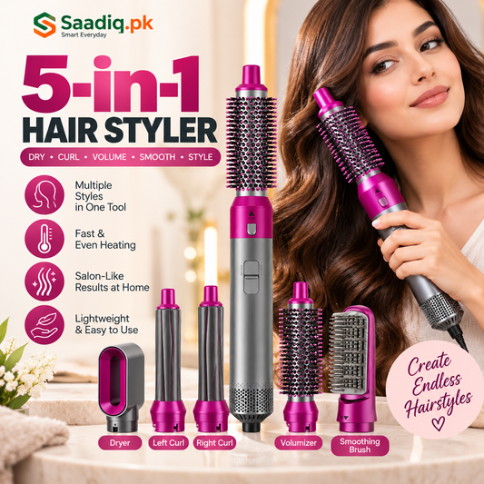5-in-1 Air Brush Styler Set – Complete Hair Styling Tool