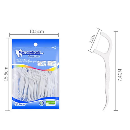 50 - Piece Interdental Brush Floss Set – Dental Care for Healthy Teeth & Gums - Saadiq.pk