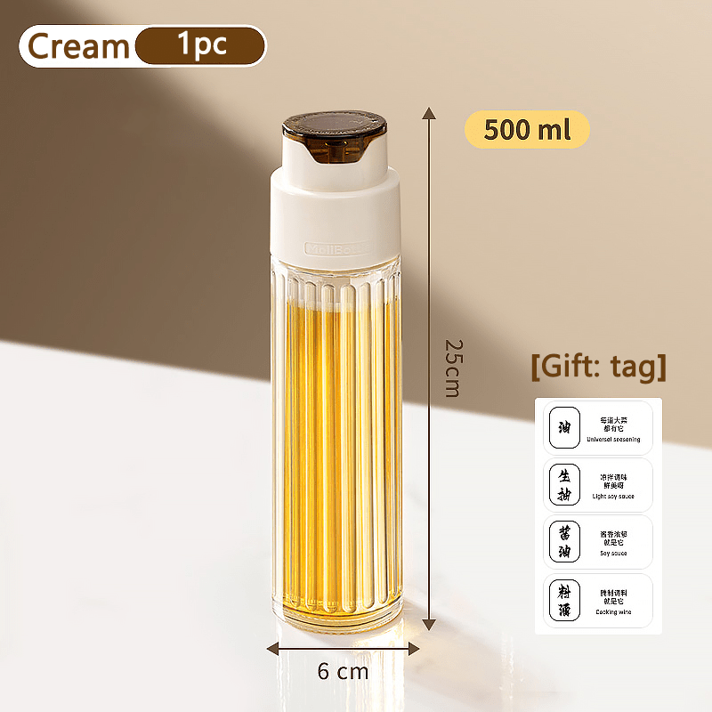 500ml Oil Bottle – Automatic Opening & Closing Dispenser - Saadiq.pk