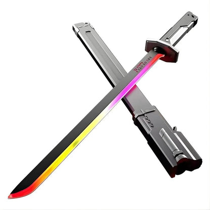 RGB LED Light Up Katana Sword with Mist Spray & Spark Effect