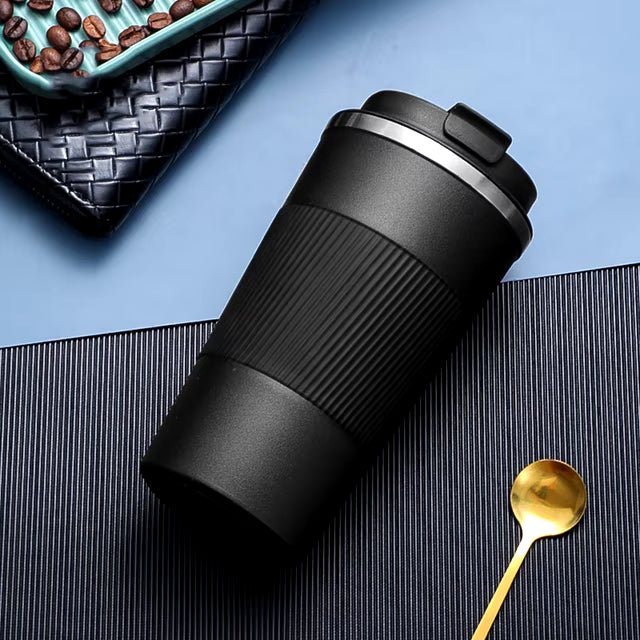 510ML Travel Coffee Mug – Stainless Steel Thermal Cup with Leakproof Lid - Saadiq.pk