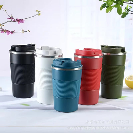 510ML Travel Coffee Mug – Stainless Steel Thermal Cup with Leakproof Lid - Saadiq.pk