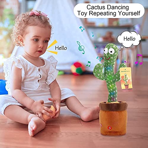 Dancing Cactus Toy for Kids | Talking, Singing & Repeating Toy with Lights & Music