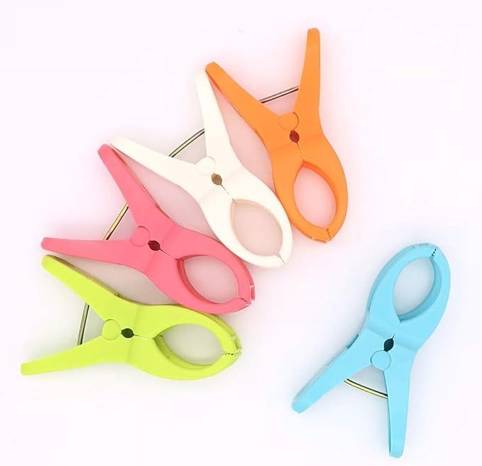 12pcs Clothespins Windproof Plastic Durable Clothes Pins Laundry Clips