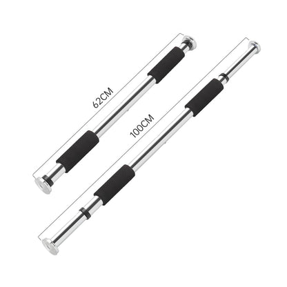 Adjustable Doorway Pull Up Bar | No Drill Home Gym Exercise Bar (62-100cm)