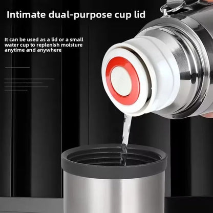 Portable 750ml Vacuum Insulated Stainless Steel Bullet Bottle – Leak-Proof Thermos
