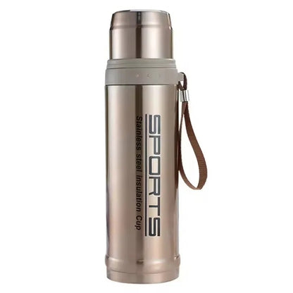 Portable 750ml Vacuum Insulated Stainless Steel Bullet Bottle – Leak-Proof Thermos