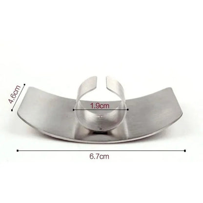 Stainless Steel Finger Guard – Portable Safe Vegetable Cutting Tool