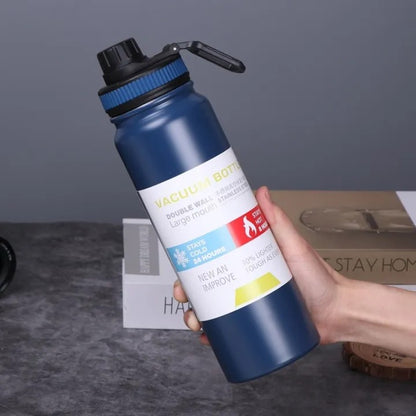 Stainless Steel Vacuum Bottle – 1000ml Insulated Water Flask