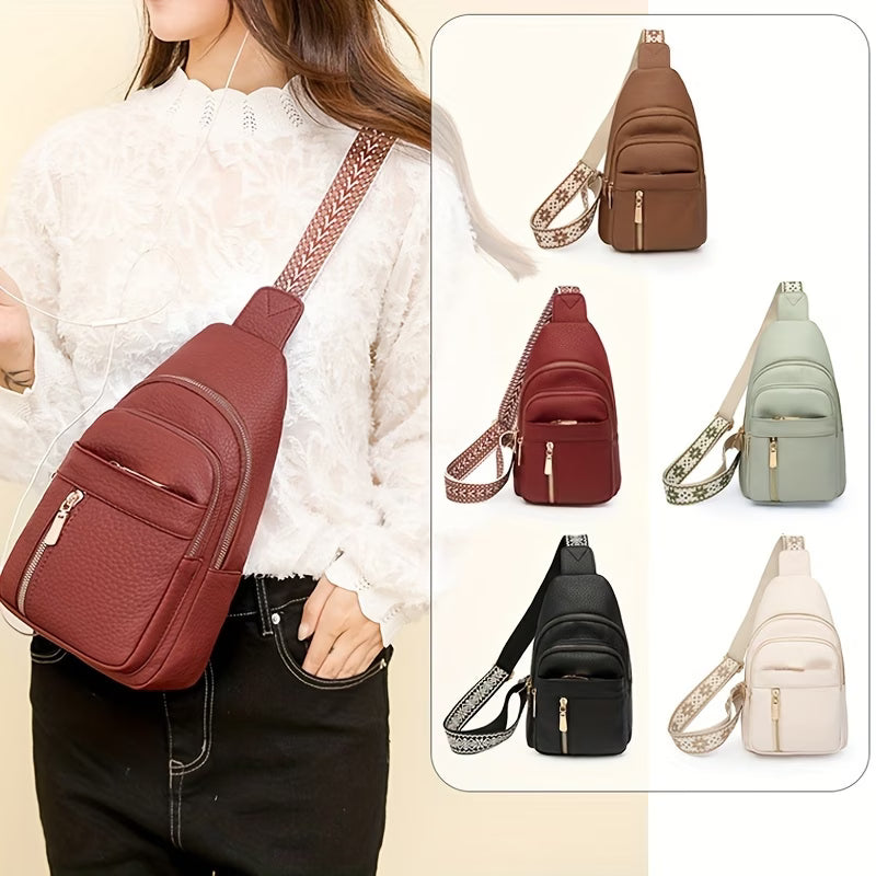 Leather mini crossbody bag for girls - Saadiq.pk