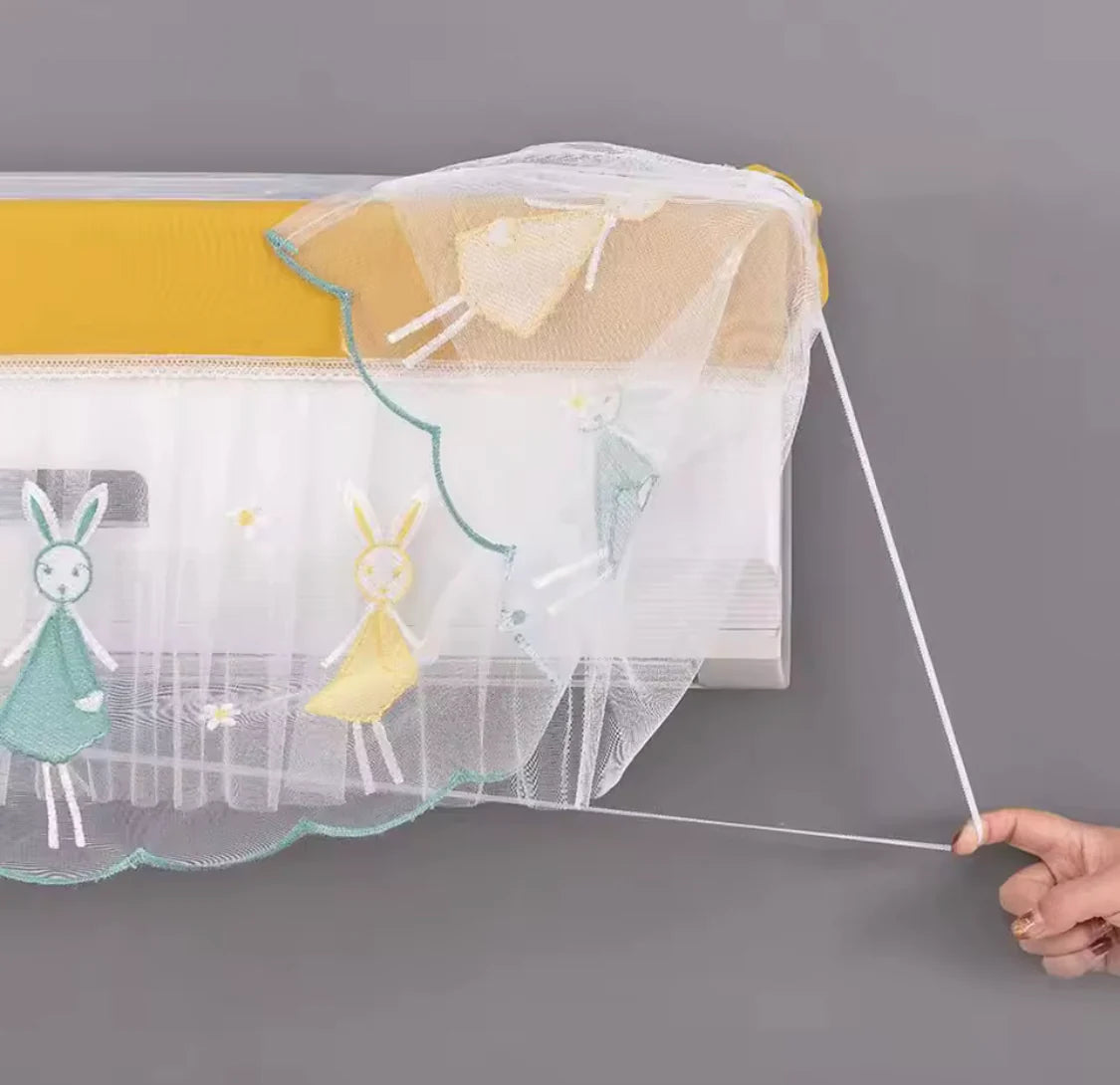 Wall Mounted Air Conditioner Dust Cover Prevent Direct Blowing Hanging Wind Shield Curtain Anti-Dust Air Conditioning Cover