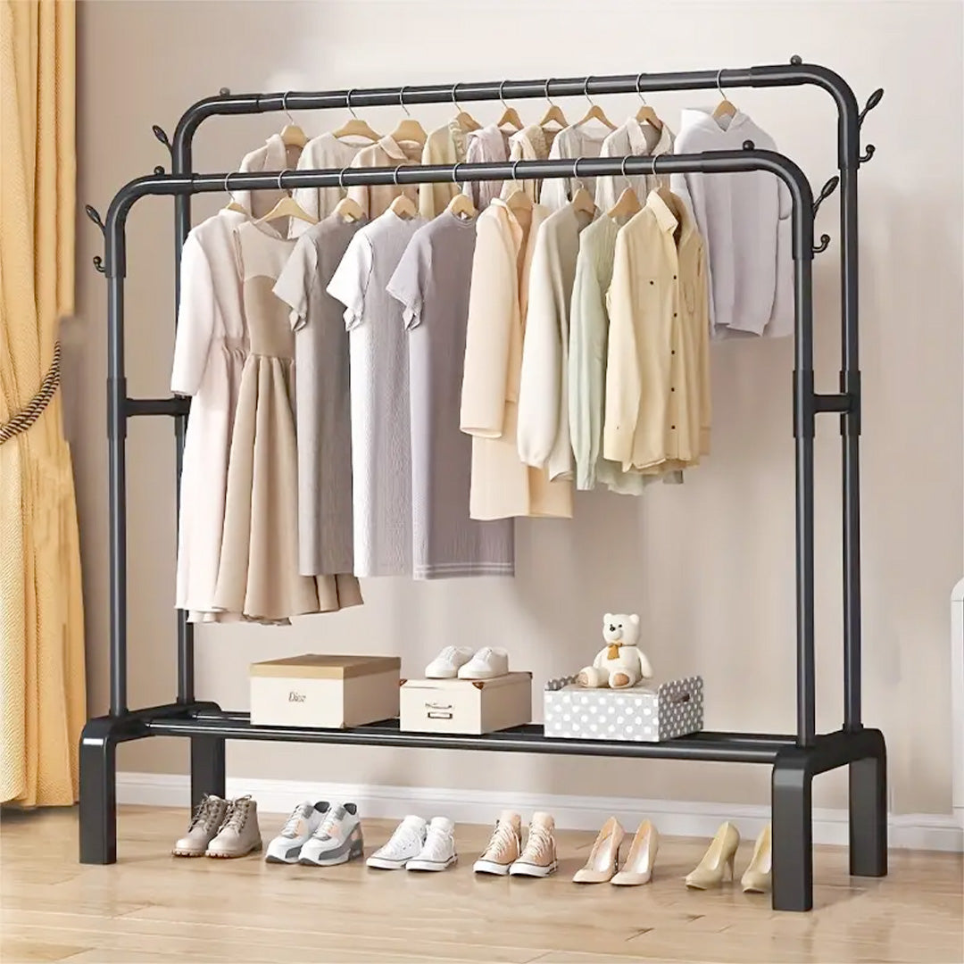 Double Pole Metal Cloth Stand By Matrix