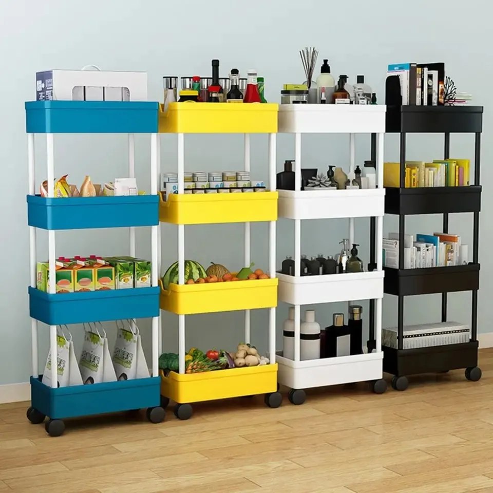 Space Saving 4 Tier Trolly