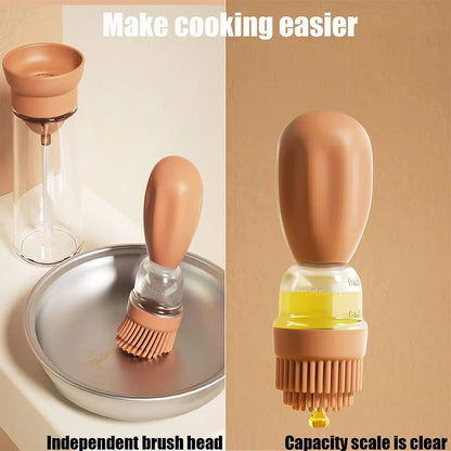 Multi-Functional Oil Dispenser Bottle with Silicone Brush