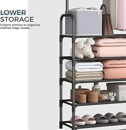 Multifunctional 4 Layers Shoe & Coat Rack – Space-Saving Home Organizer