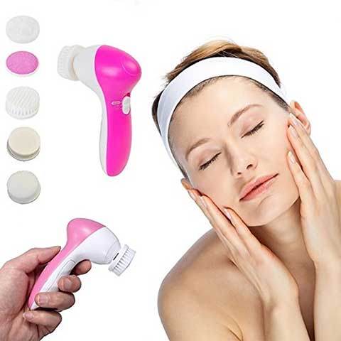 5‑in‑1 Face Cleanser & Massager | Beauty Skin Care Device - Saadiq.pk