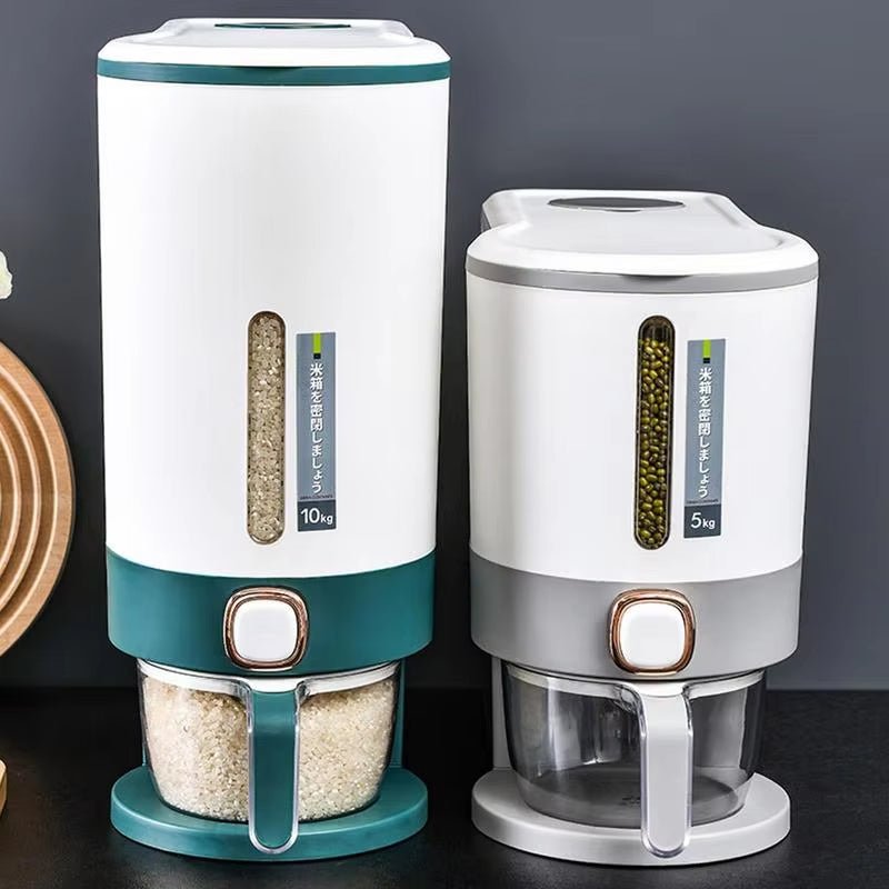 5kg 10kg Multi - Function Rice Bucket – Airtight Grain Storage Container - Saadiq.pk
