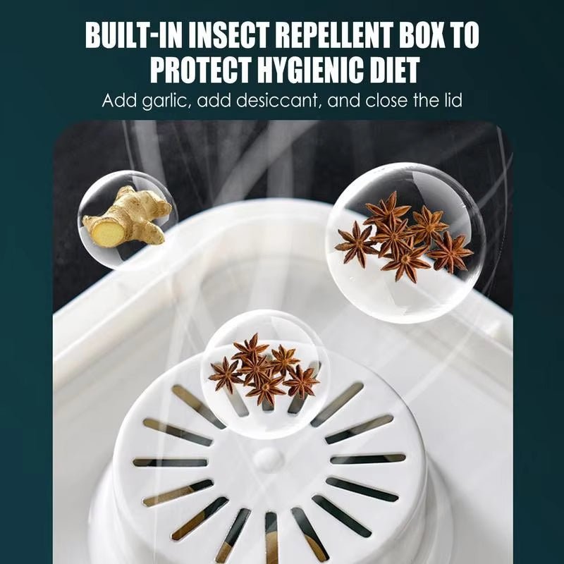 5kg 10kg Multi - Function Rice Bucket – Airtight Grain Storage Container - Saadiq.pk