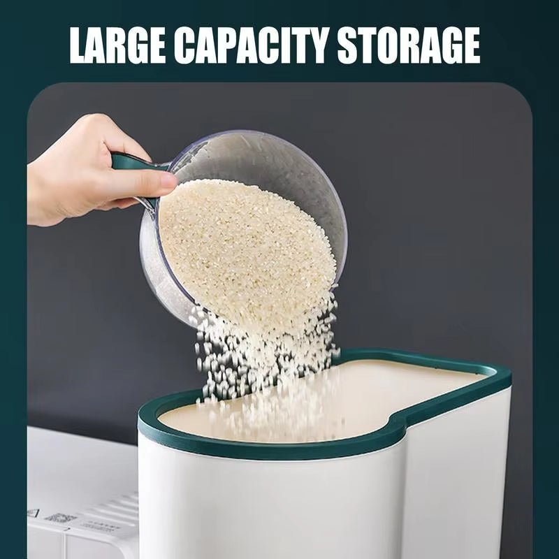 5kg 10kg Multi - Function Rice Bucket – Airtight Grain Storage Container - Saadiq.pk