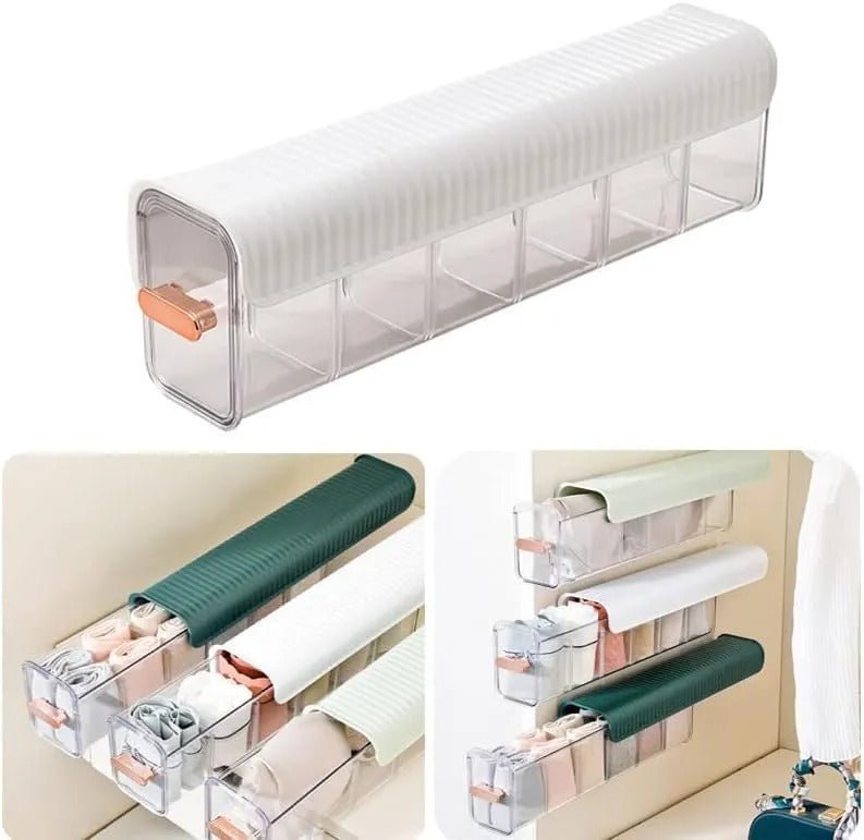 6 - Cell Clear Wall Mounted Storage Box – Multipurpose Organizer - Saadiq.pk