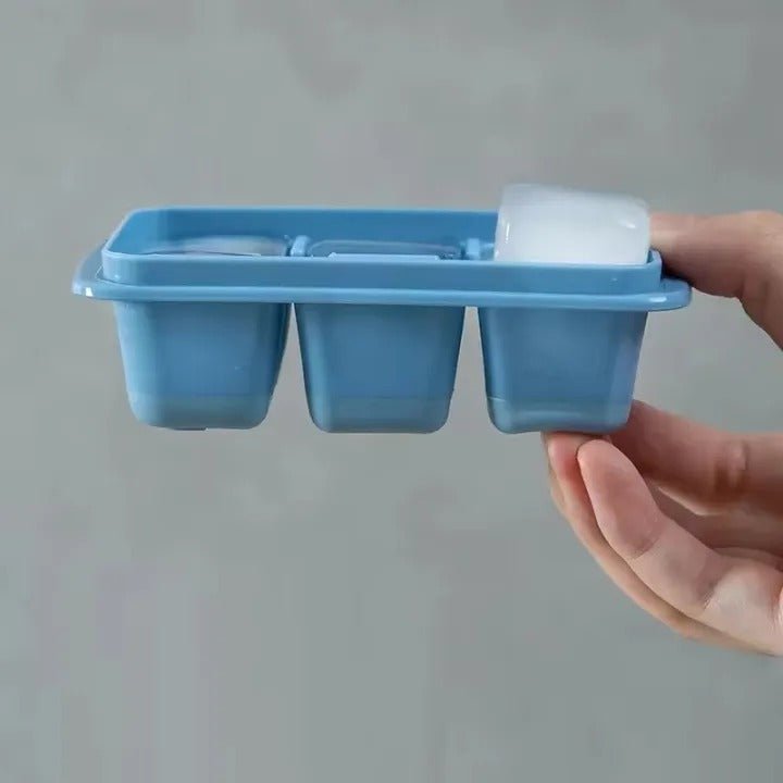 6 Grid Silicone Ice Cube Maker Trays with Lids – Reusable Freezer Molds - Saadiq.pk