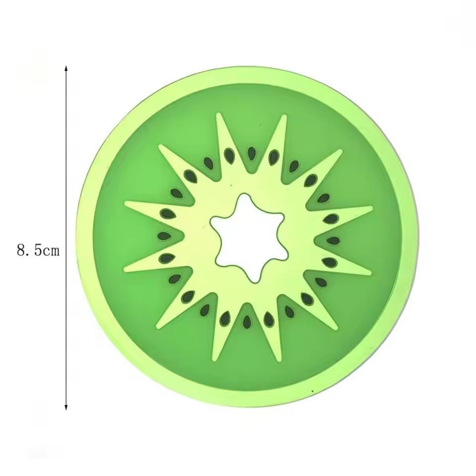 6 Pcs Jelly Color Fruit Shape Coasters – Colorful Drink Matsa - Saadiq.pk