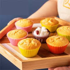 6 Pcs Silicone Cup Cake Mold – Baking Made Easy - Saadiq.pk