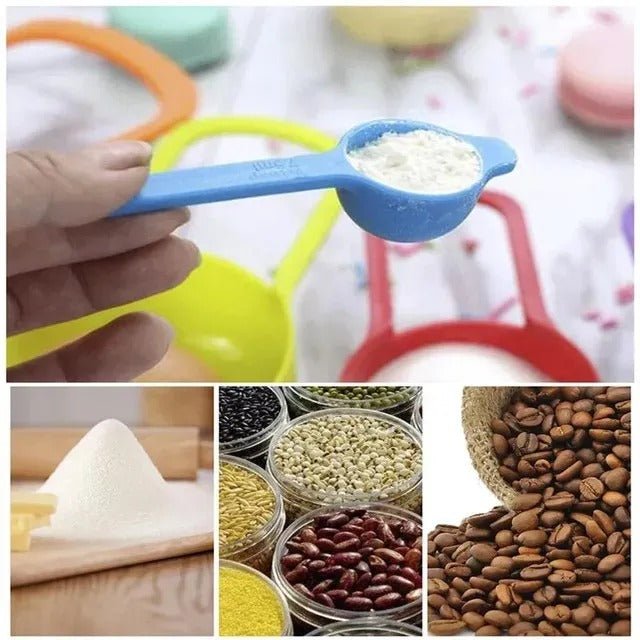6 Pieces Measuring Spoons & Cups Set with Scale – Kitchen Baking Tools - Saadiq.pk