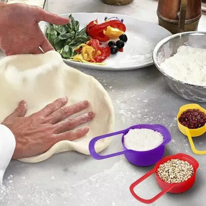 6 Pieces Measuring Spoons & Cups Set with Scale – Kitchen Baking Tools - Saadiq.pk