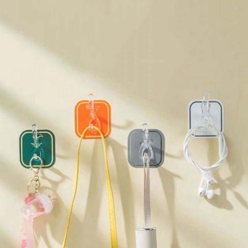 6 Rows Hooks Wall Mounted Room Organizer - Saadiq.pk