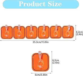 6 Rows Hooks Wall Mounted Room Organizer - Saadiq.pk