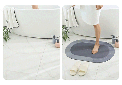 anti slip bathroom mat fast drying water absorbent