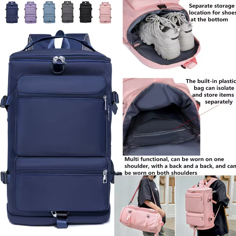 Trendy Travel & Gym Backpack – Multi-Purpose Large Capacity Bag