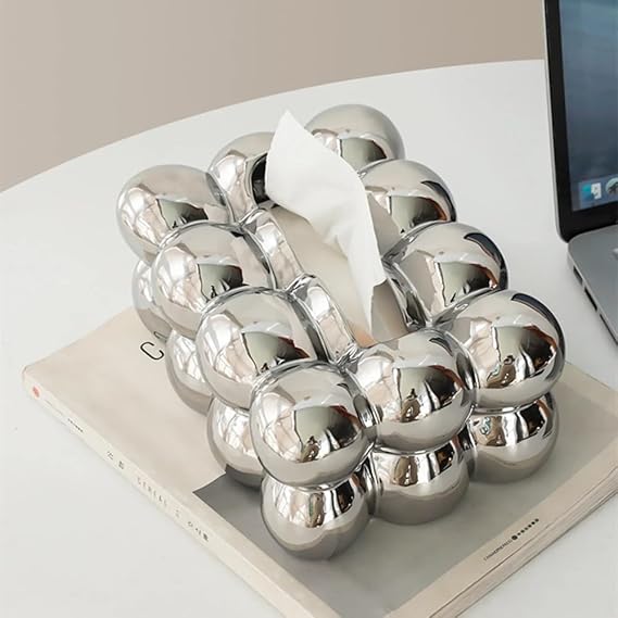 Luxury Bubble Tissue Box Holder – Premium Decorative Tissue Box Cover
