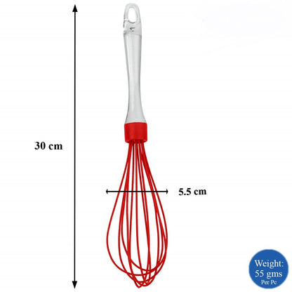 Silicone Whisk, Basting Brush & Spatula – 3-Piece Kitchen Tool Set