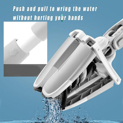 X Mop Hands-Free Self-Wringing Flat Mop – Microfiber Floor Cleaning Mop