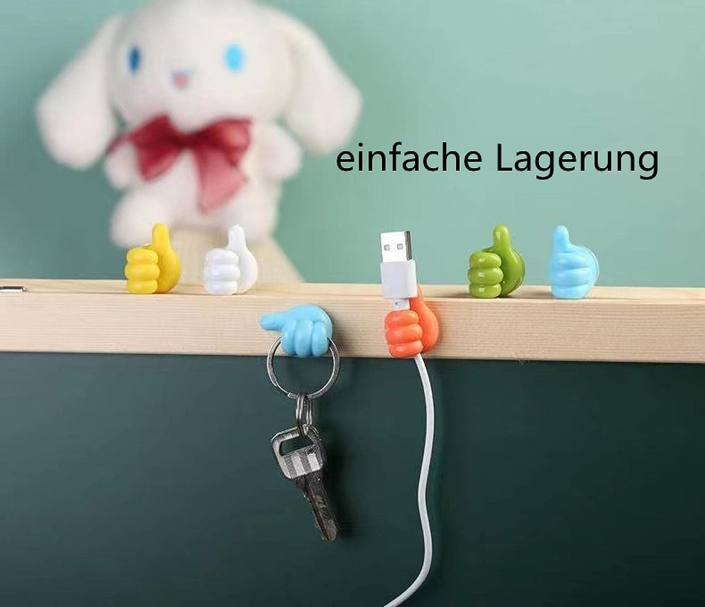 Magnetic Thumb Hook – No-Drill Wall Organizer for Home & Office