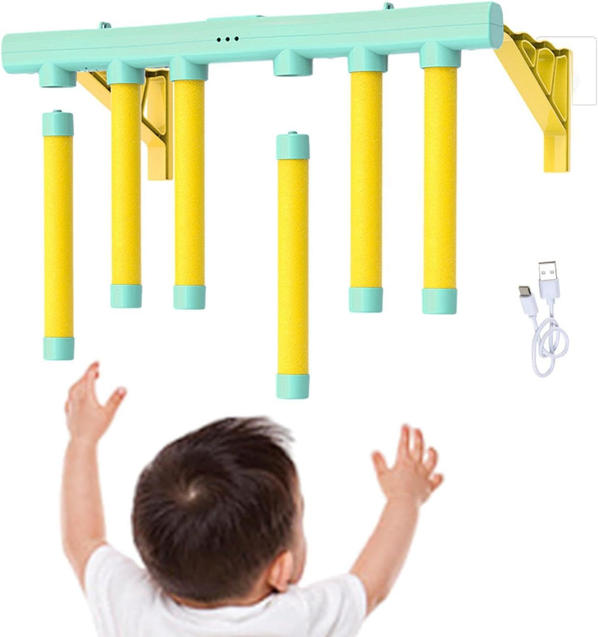 Wall Mounted Quick Reaction Stick Catching Game | 3-Speed Reflex Training Toy