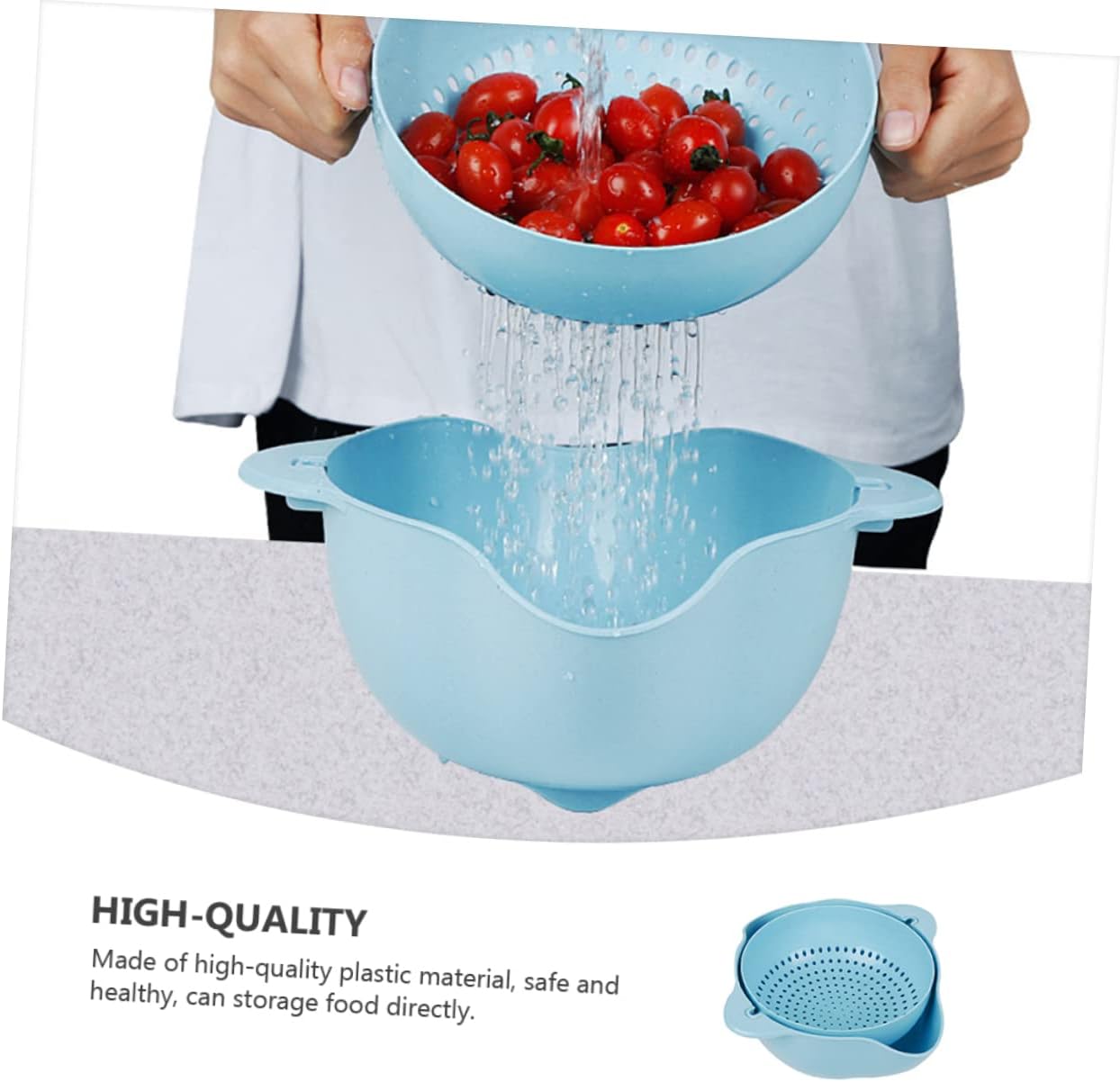 Double drain strainer bowl - Saadiq.pk