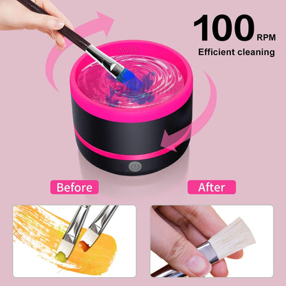 USB Electric Paint Brush Cleaner with Auto Spin Cup