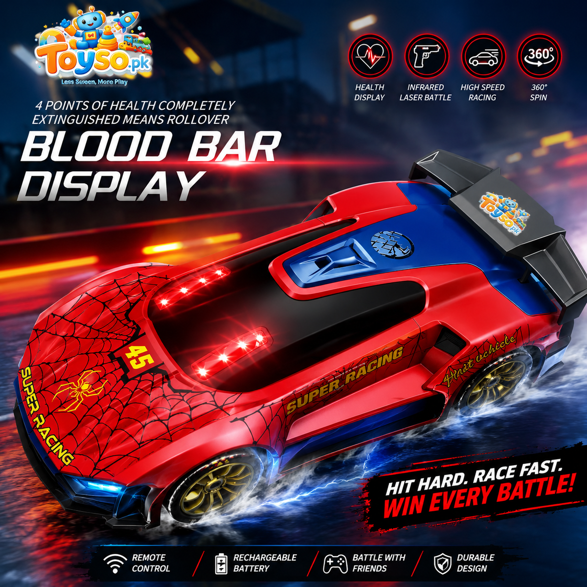 Infrared Laser RC Racing Car