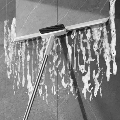 2-in-1 Floor Cleaner Brush Scraper with Wiper