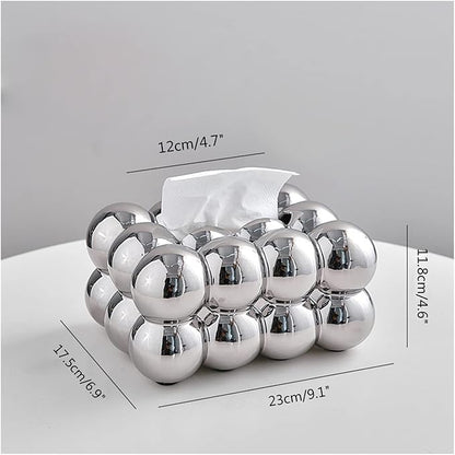 Luxury Bubble Tissue Box Holder – Premium Decorative Tissue Box Cover