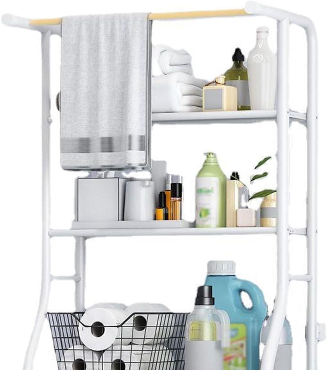 Over The Commode Iron Organizer Bathroom Shelf